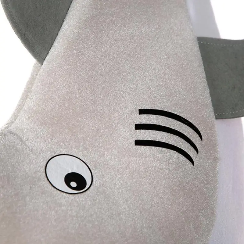 R7UF Funny Cosplay Beanie Hat Halloween Large Shark Oversized Hat Shark Oversized Ears Party Hats