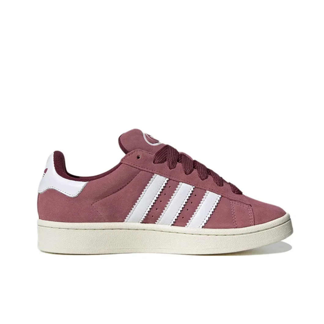 Adidas Campus 00s Trendy Casual Low-top Board Shoes Anti-slip and wear-resistant Men and Women's models Pink and white colorway