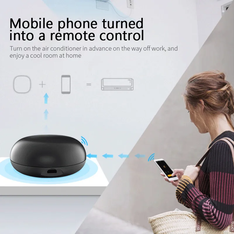 Télécommande IR universelle Wifi, télécommande infrarouge pour climatiseur TV Via Alexa Google Home Tuya Smart Life