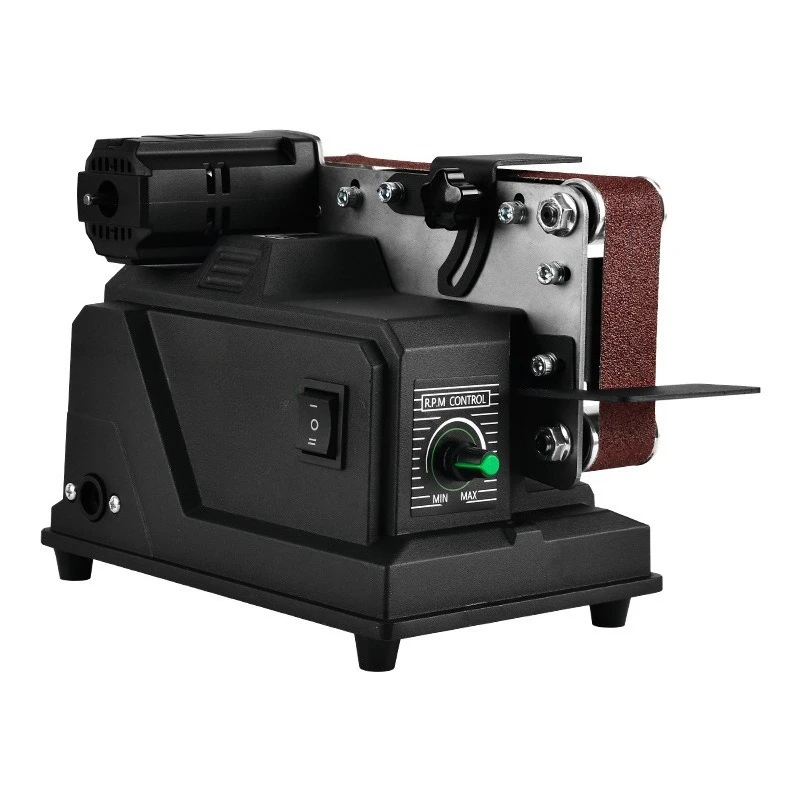 Miniature sand belt machine, special for knife sharpener, fully automatic household small grinding and polishing machine