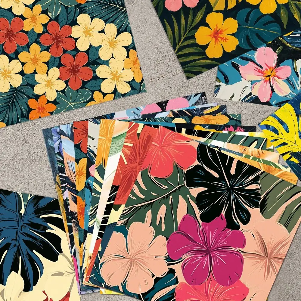 

24pcs Cartoon Summer Fruit Craft Paper Flower Waterproof Hawaii Gift Wrapping Paper Pineapple Lemon DIY Gift Packaging Paper