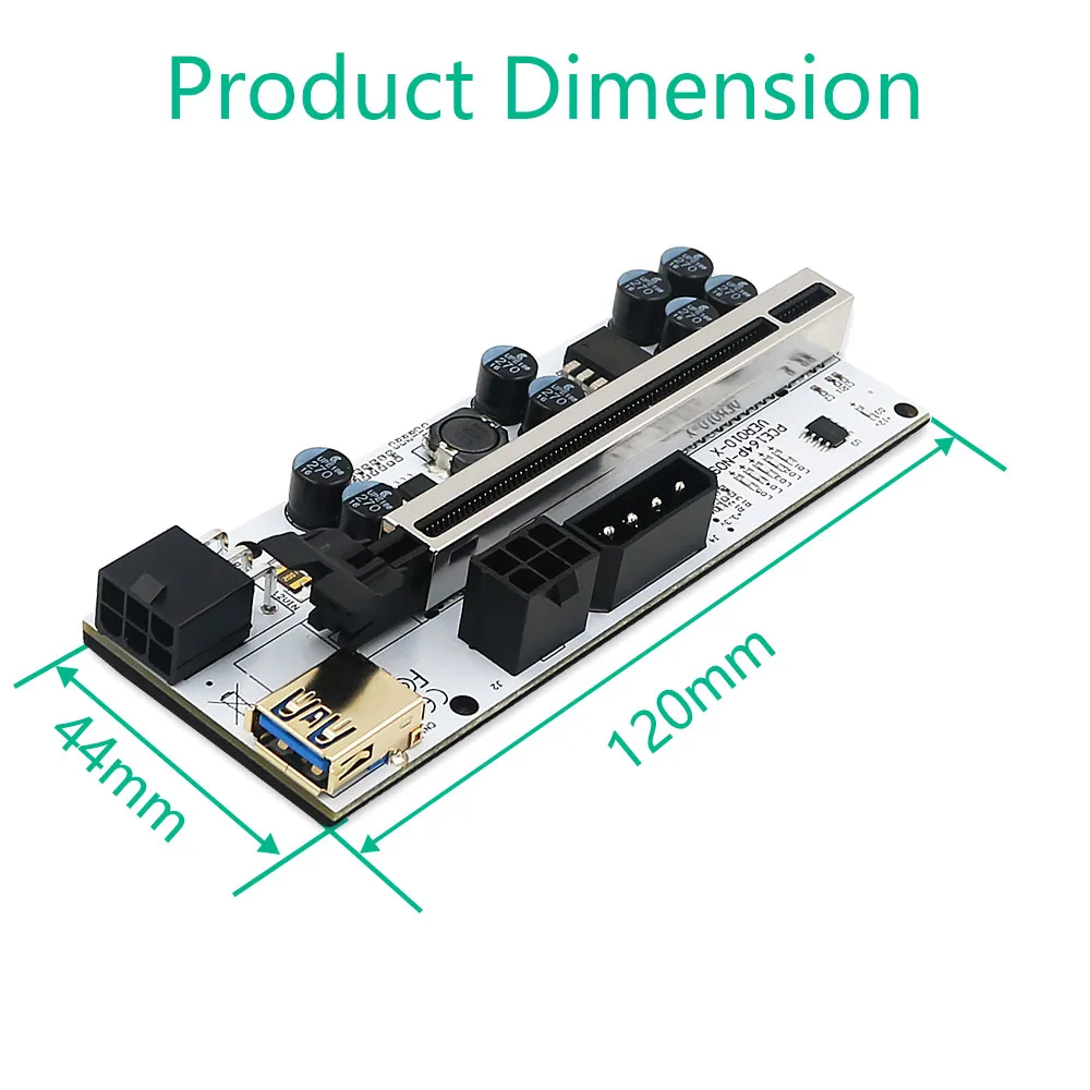 1-10ชิ้น PCIe Riser สำหรับการ์ดแสดงผล010 010X VER010 010S PLUS USB 3.0 PCI E Express CABLE Cabo Riser GPU X16ไรเซอร์การ์ดสำหรับเหมืองแร่