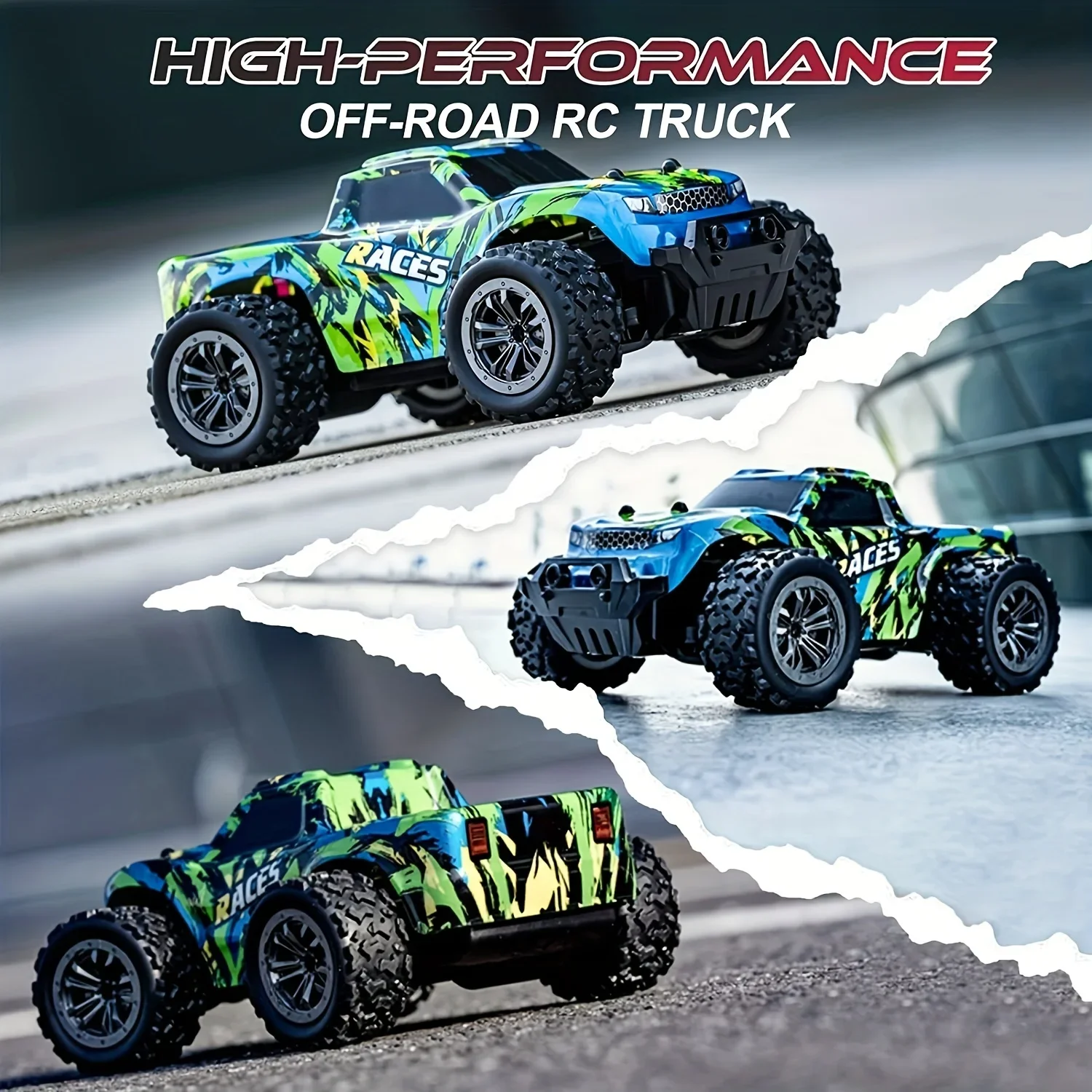 1:20 RC Car 4WD Off Road Remote Control Trucks 20KM/H Szybki pojazd zdalnie sterowany z 2.4G All Terrain Zabawka urodzinowa dla dzieci