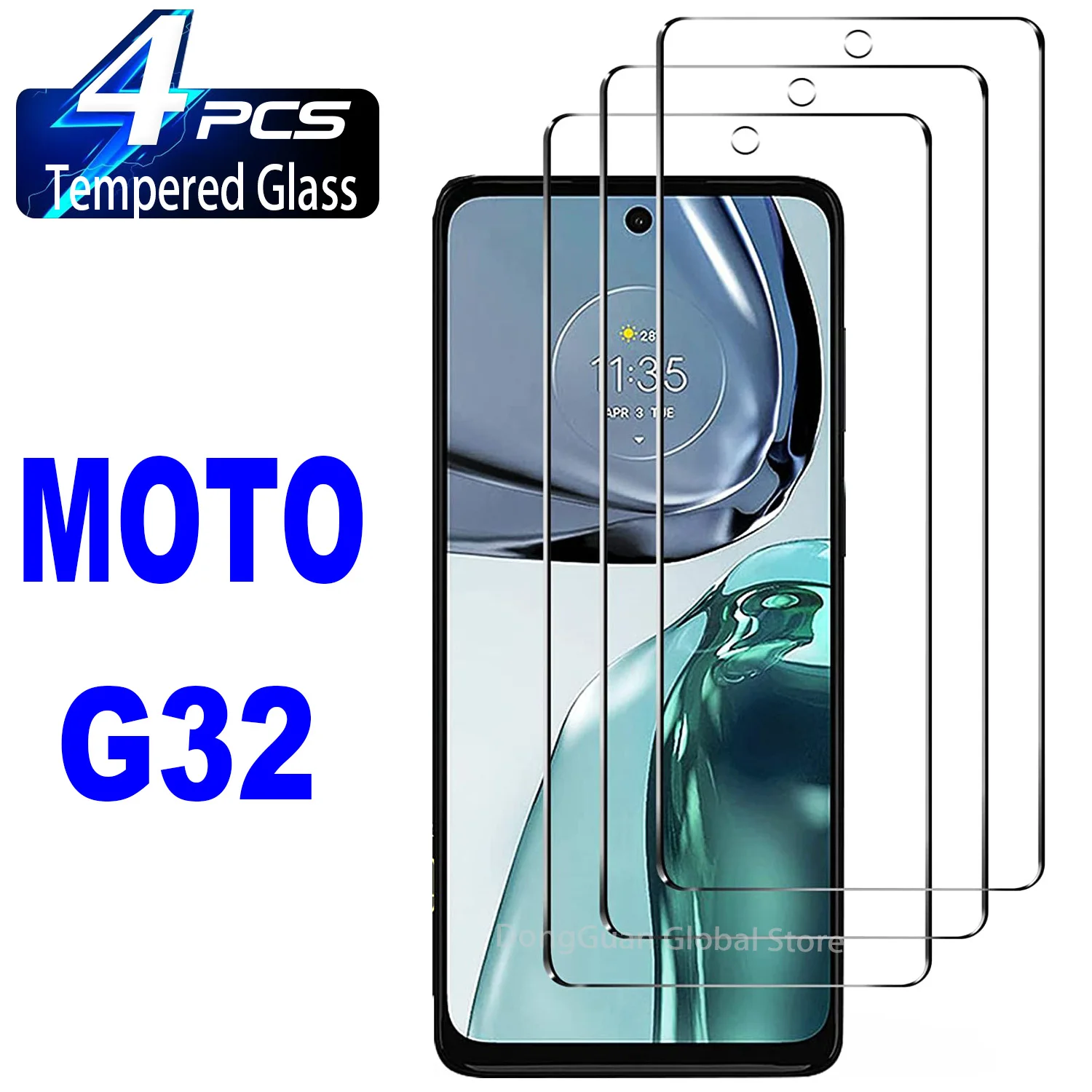 Protetor de vidro temperado para motorola moto g32, 2 ou 4pcs