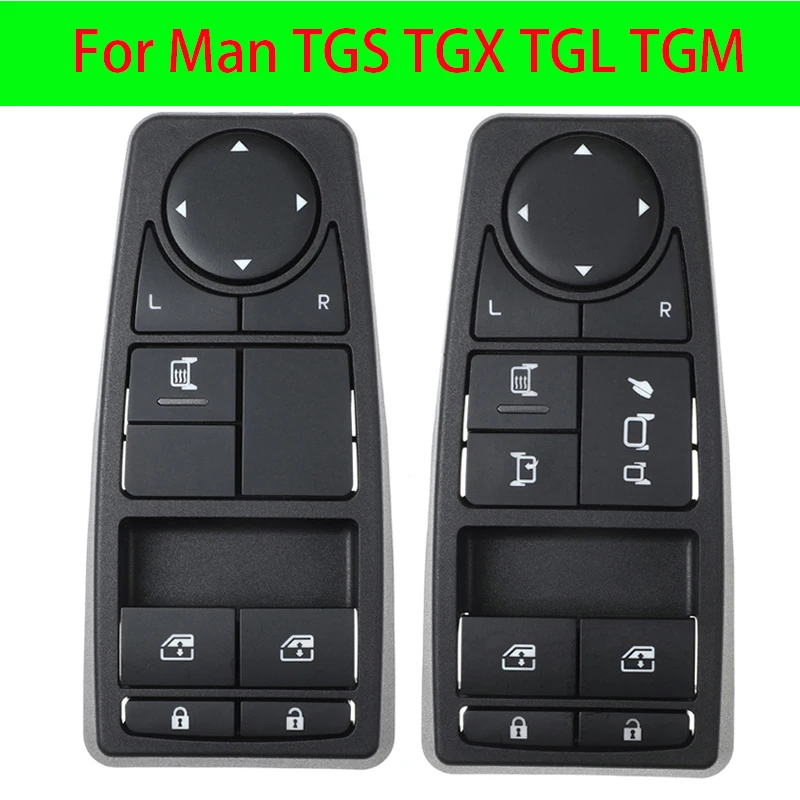 Car 81258067109 81258067092 For Man TGS TGX TGL TGM Front Door Electric Power Window Switch 81258067094 81258067082 81258067107