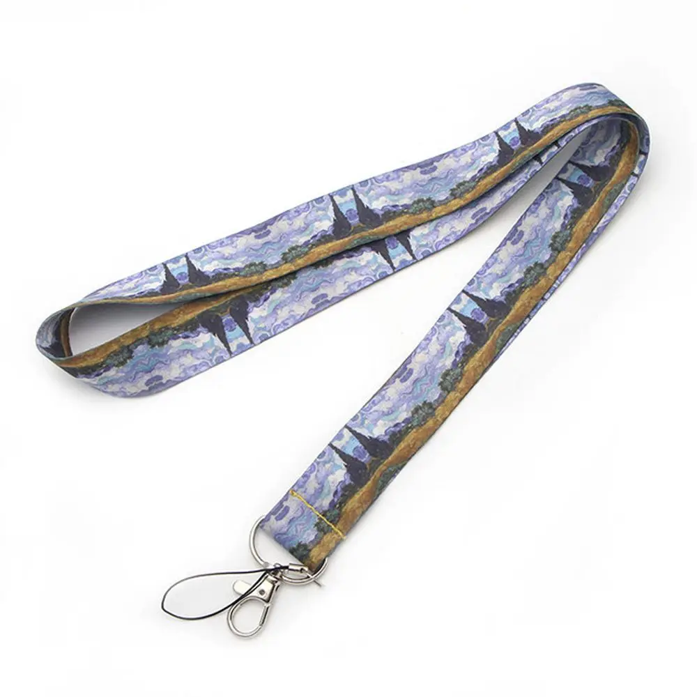 

Certificate Lanyard Art Series Mobile Phone accessories Neck Strap Mobile Phone Straps Van Gogh Lanyard Webbing Hang Rope