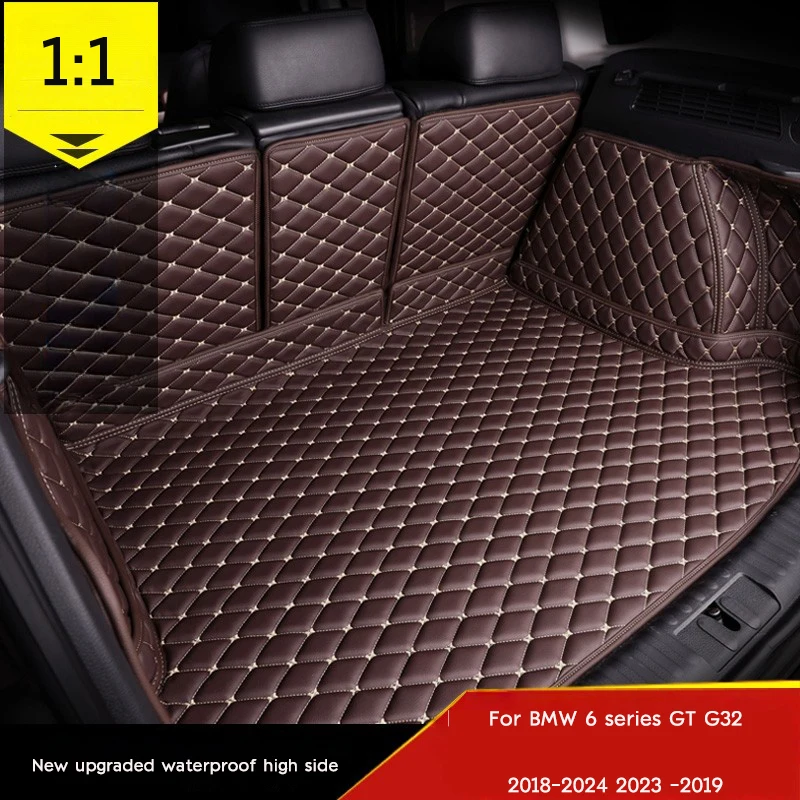 

Custom Leather Full Coverage Car Trunk Mats For BMW 6 series GT G32 2018-2024 2019 2020 2021 2022 2023 Car Accessories Carpet