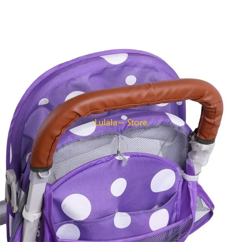 

Y4QA Baby Stroller Armrest Bar Cover Pu Leather Protective Covers Armrest Handle