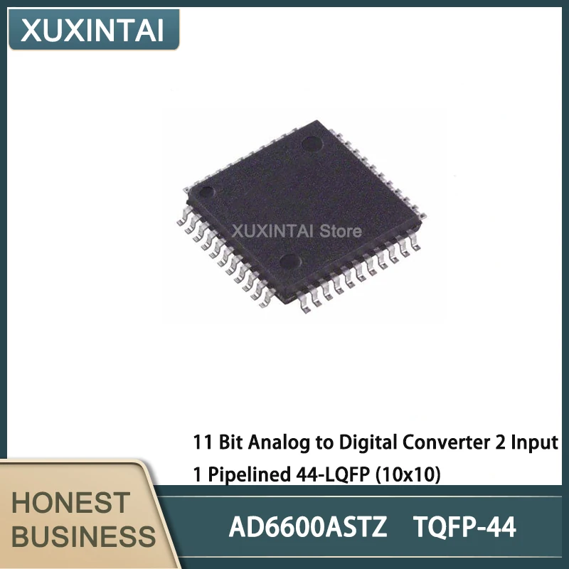 

5Pcs/Lot New Original AD6600ASTZ AD6600 11 Bit Analog to Digital Converter 2 Input 1 Pipelined 44-LQFP (10x10)