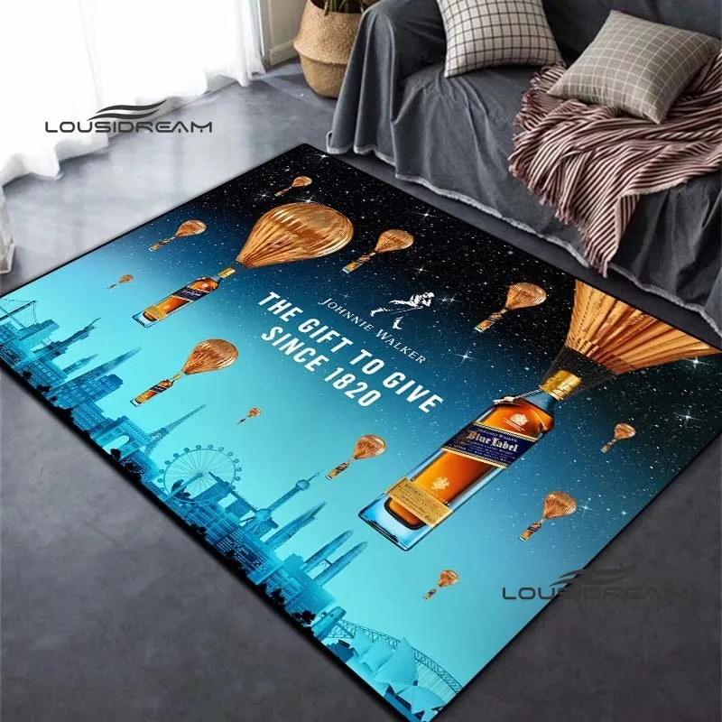 Johnnie Walker whisky carpet and rug modern bar living room bedroom Large area soft carpet study porch bedside non-slip mat