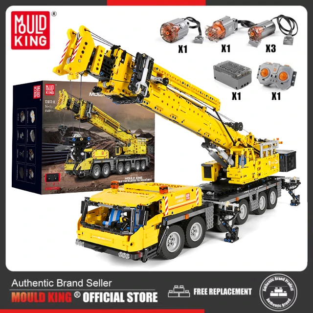 Mould King Technical Crane Building Kits APP RC Crane Truck Model Sets MOC 0853 Bricks Toys For Kids And Adults Birthday Gifts