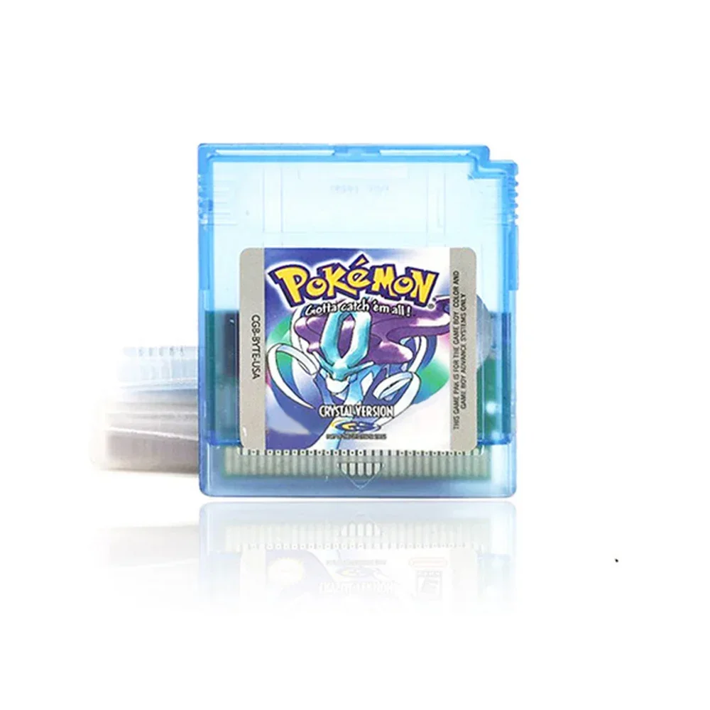 Pokemon GBC 16-bit Game Video Game Cartridge Console Card Pokemon Red Blue Crystal Golden Green Silver Yellow