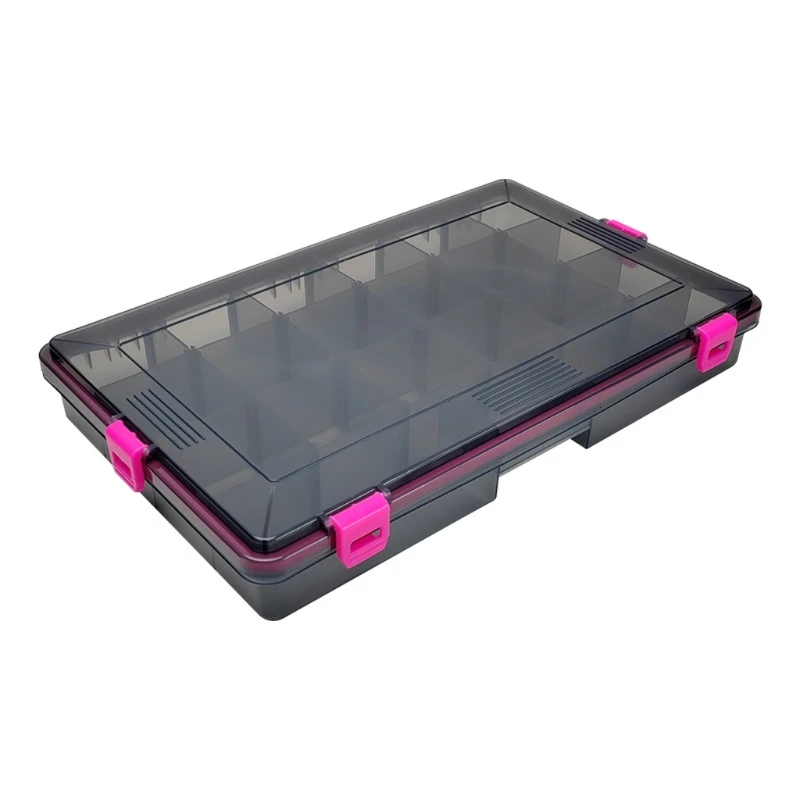 Grids Fishing Tackle Box with Adjustable Compartments, Water Proof, Seal Fishing Tool Storage Box, Lures and Baits Case