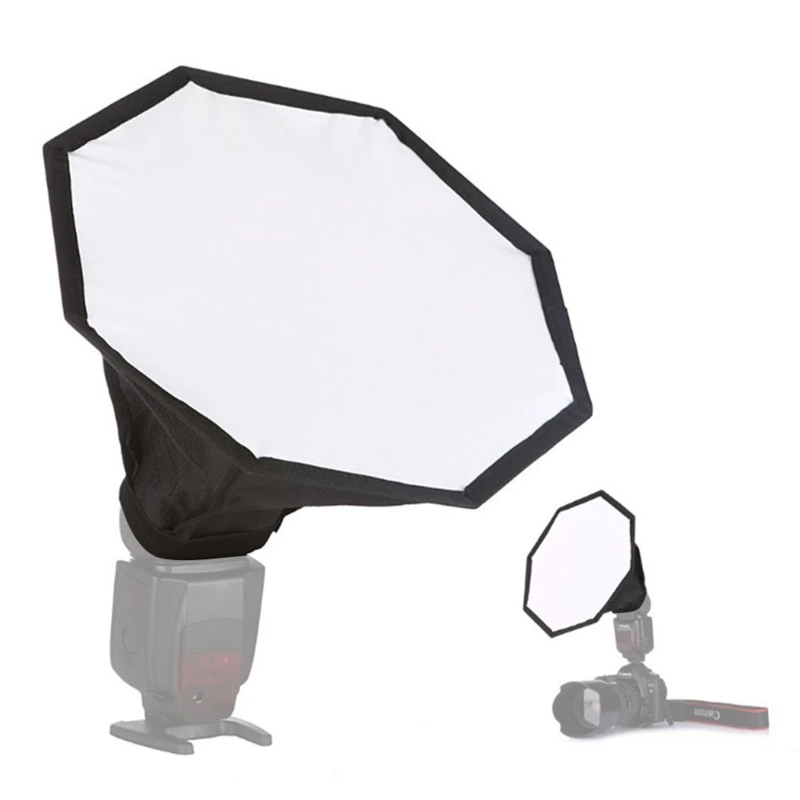 Universal Foldable Flash Softbox Diffuser for Camera Photo Speedlight Soft Box Kit Tool Fodling Portable Mini Speedlight