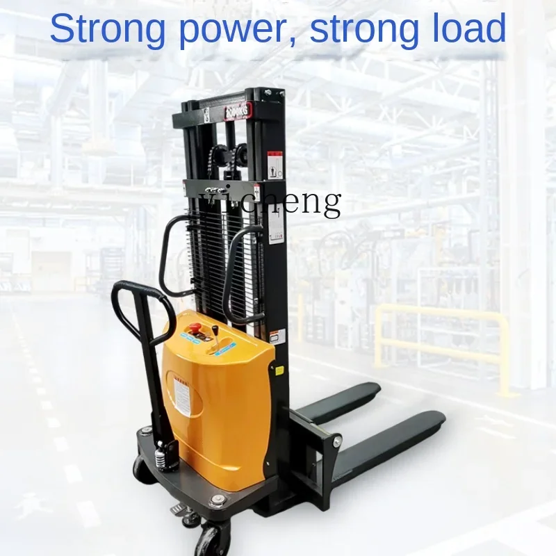 

ZC Half Electric Forklift 1 Ton 2 Tons Electric Stacker Small Hydraulic Elevator