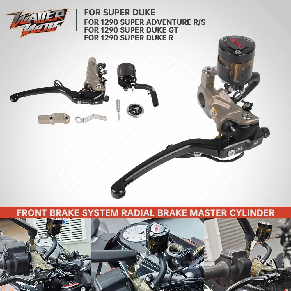 

Motorcycle Brake System For 1290 Super Adventure 1290 Super Duke GT /R 2014-2025 Brake Master Cylinder Pump Hand Lever Tank Cup