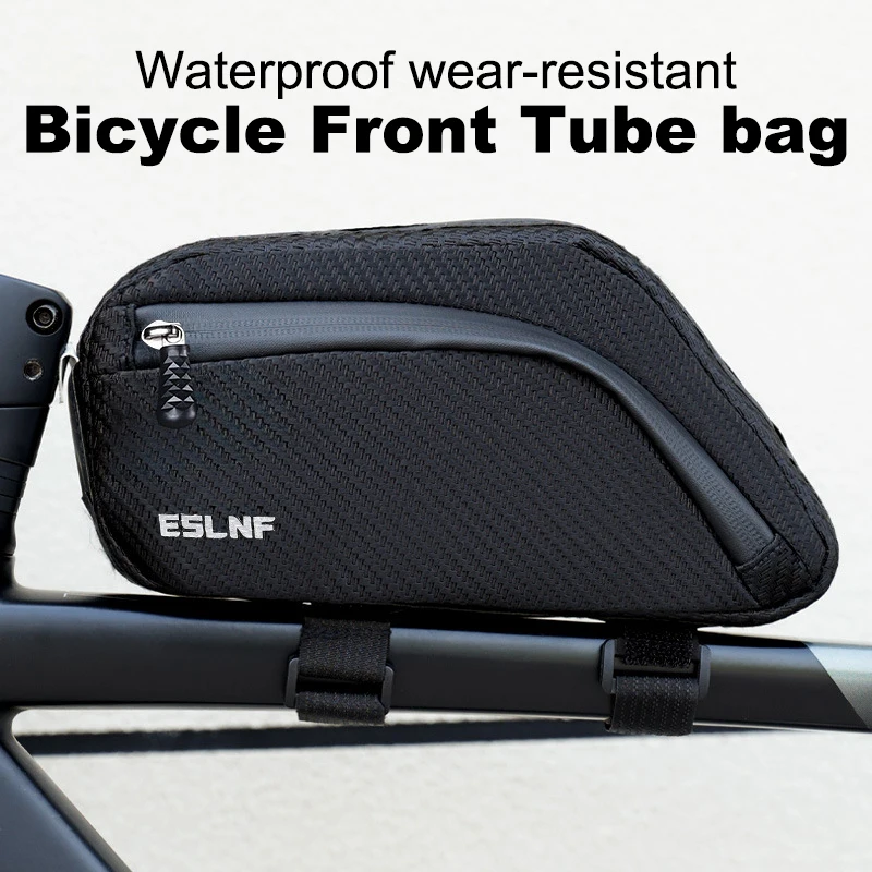 

Triangle Waterproof Wear-resistant Bicycle Front Tube Bags Multifunctional Cycling Storage Saddle Bag MTB Mountain Bike Tail Bag
