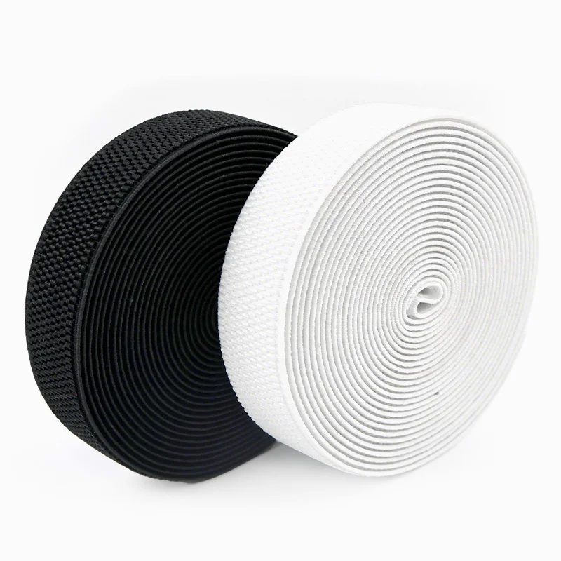 1/2/5M Elastic Bands 25-100mm Black White Extra Wide Rubber Band Abdomen Girdle Sewing Bungee Webbing Tape Loom Belt Supplies