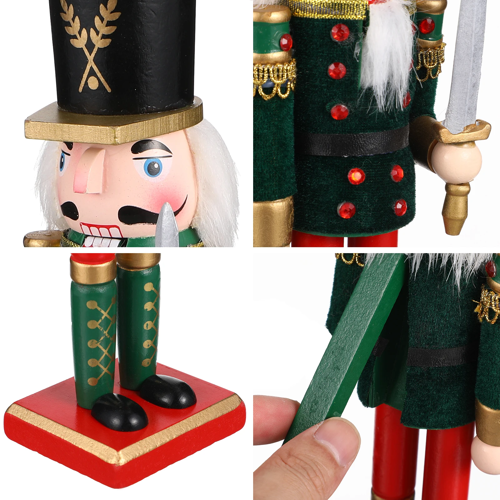 

Nutcracker Decor Soldier Lovely Nutcracker Puppet Decor Adornment Desktop Ornament Lovely Puppet Miniature Model Home Office
