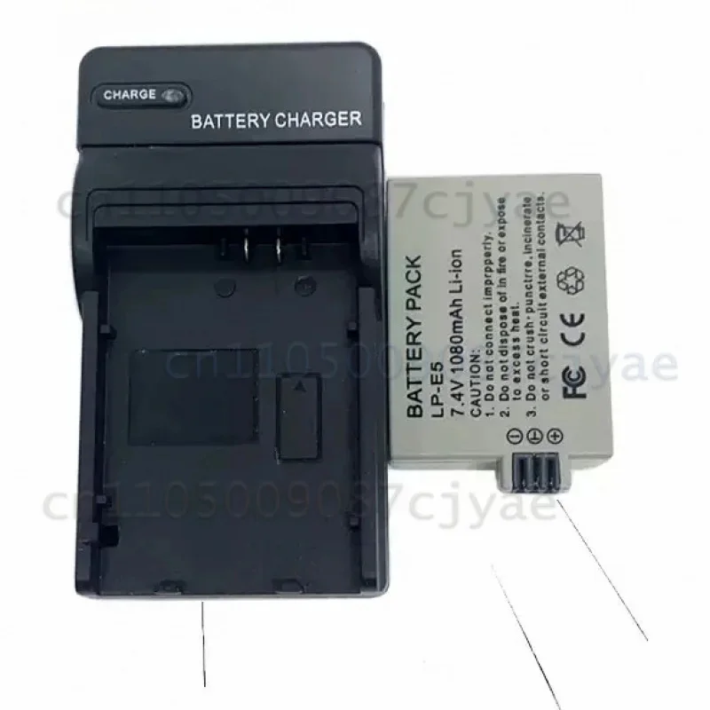 Power Supply Battery LP-E5 1080mAh Rechargeable Battery for Canon 450D 500D 1000D Kiss X2 X3 Rebel XS XSi T1i Camera