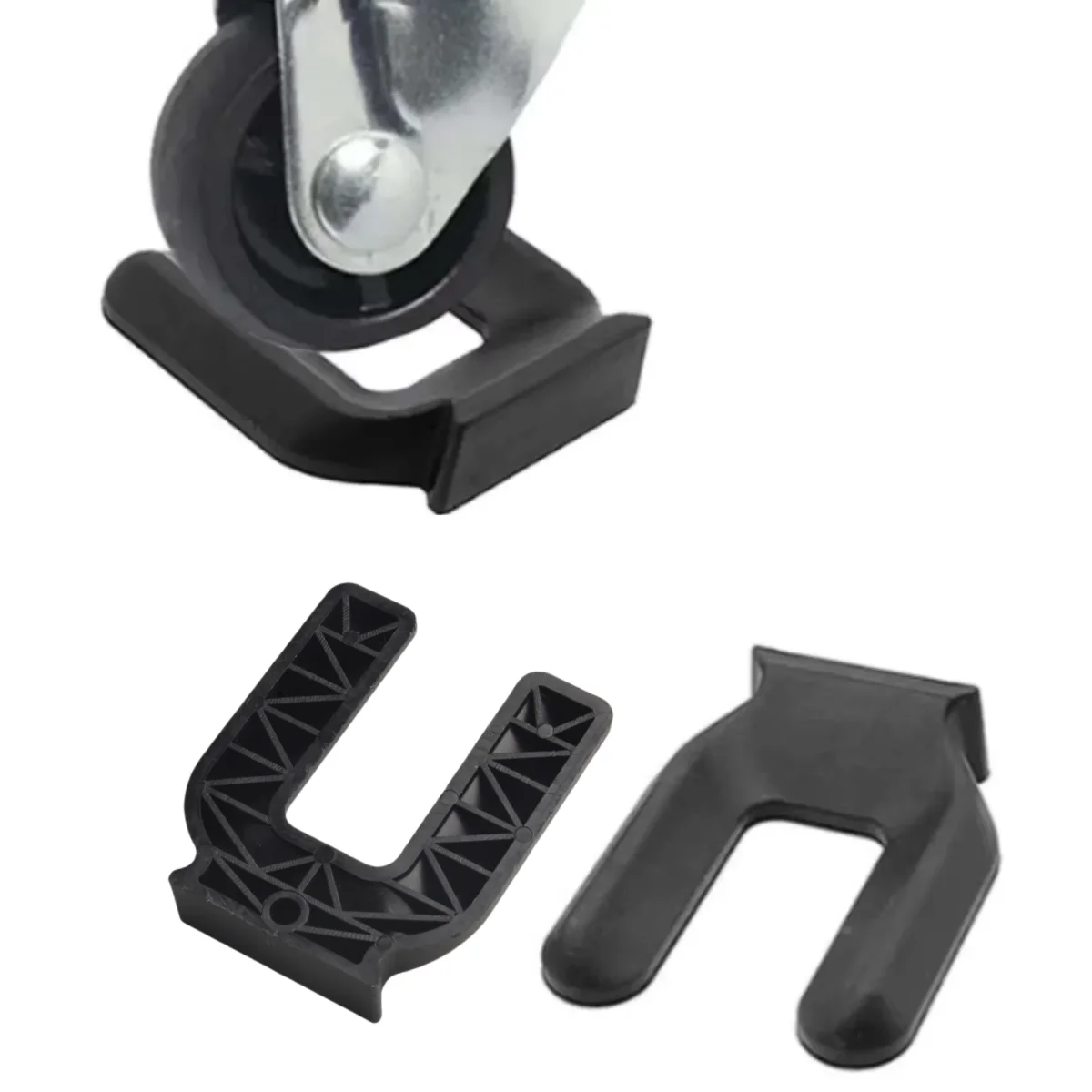 4PCS Plastic Furniture Coasters Chair Wheel Stopper Chair Roller Feet Furniture Legs Caster Anti-slip Pads Floor Protectors