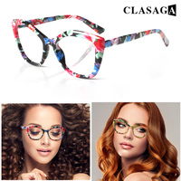 CLASAGA Reading Glasses Women Men Anti-Blue Light with Spring Hinge Computer Reader Presbyopia Glasses