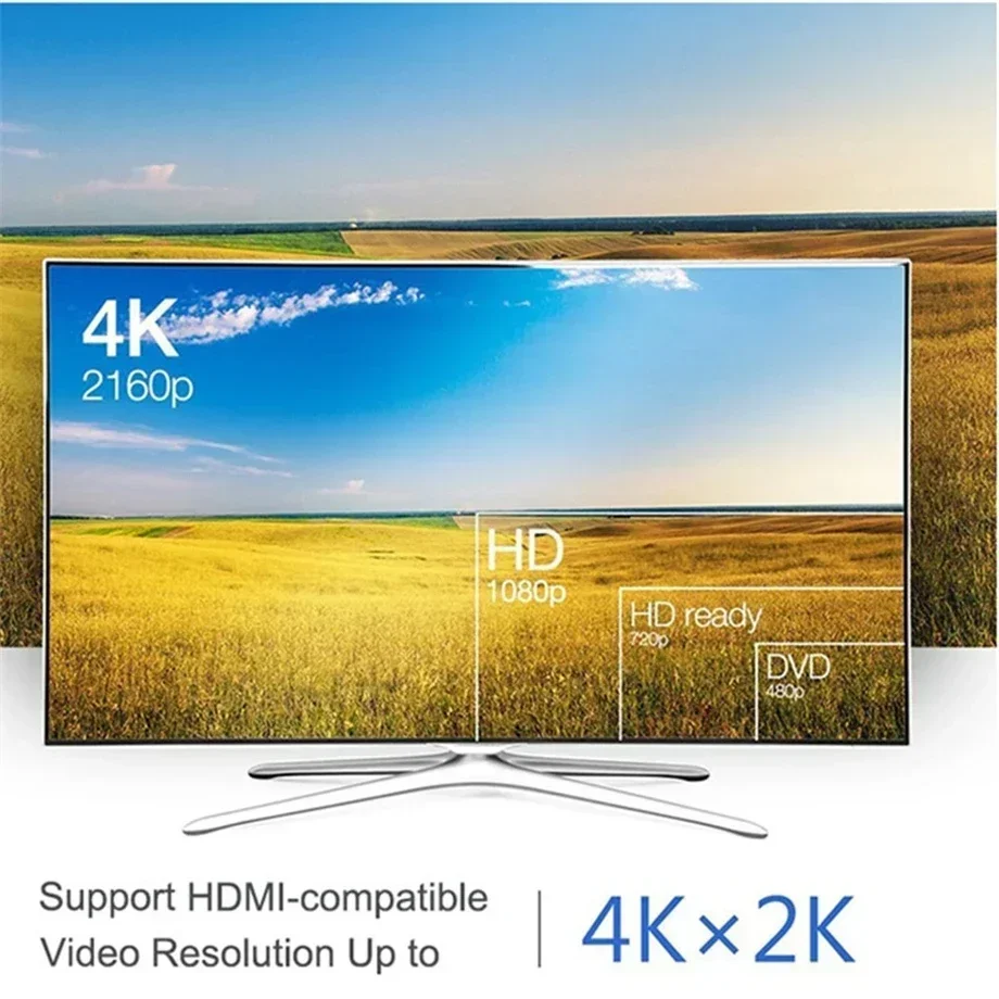 4K DP to HDMI-compatible Adapter Converter Display Port Male DP to Female HD TV Cable Adapter Video Audio For PC Laptop TV