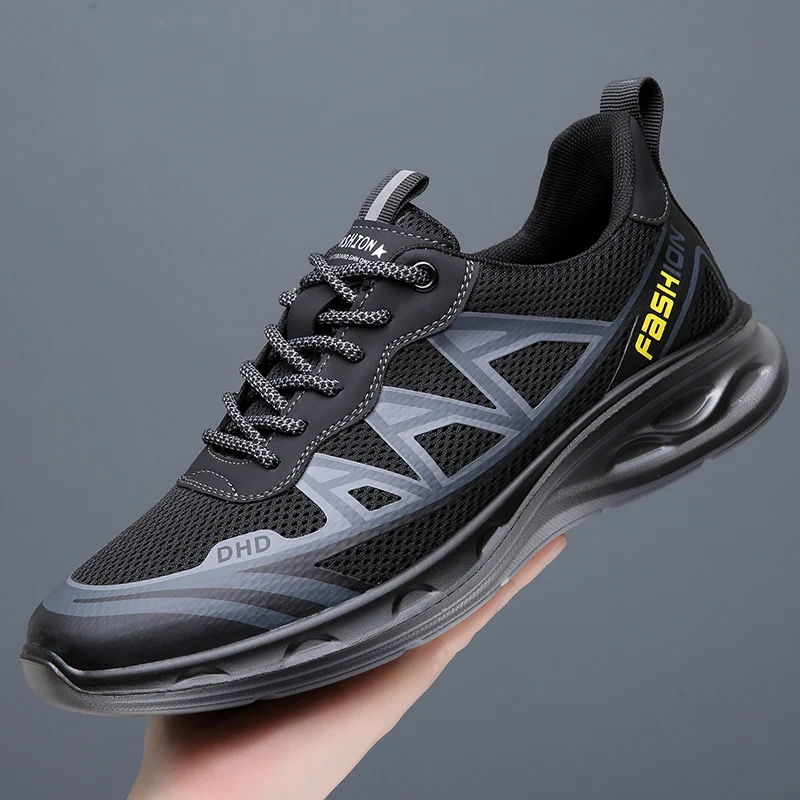 High Quality Mens Mesh Shoes Outdoor Sneakers Breathable Man Casual Shoes Treking Footwear Non-Slip Sports Shoes Travel Trainers