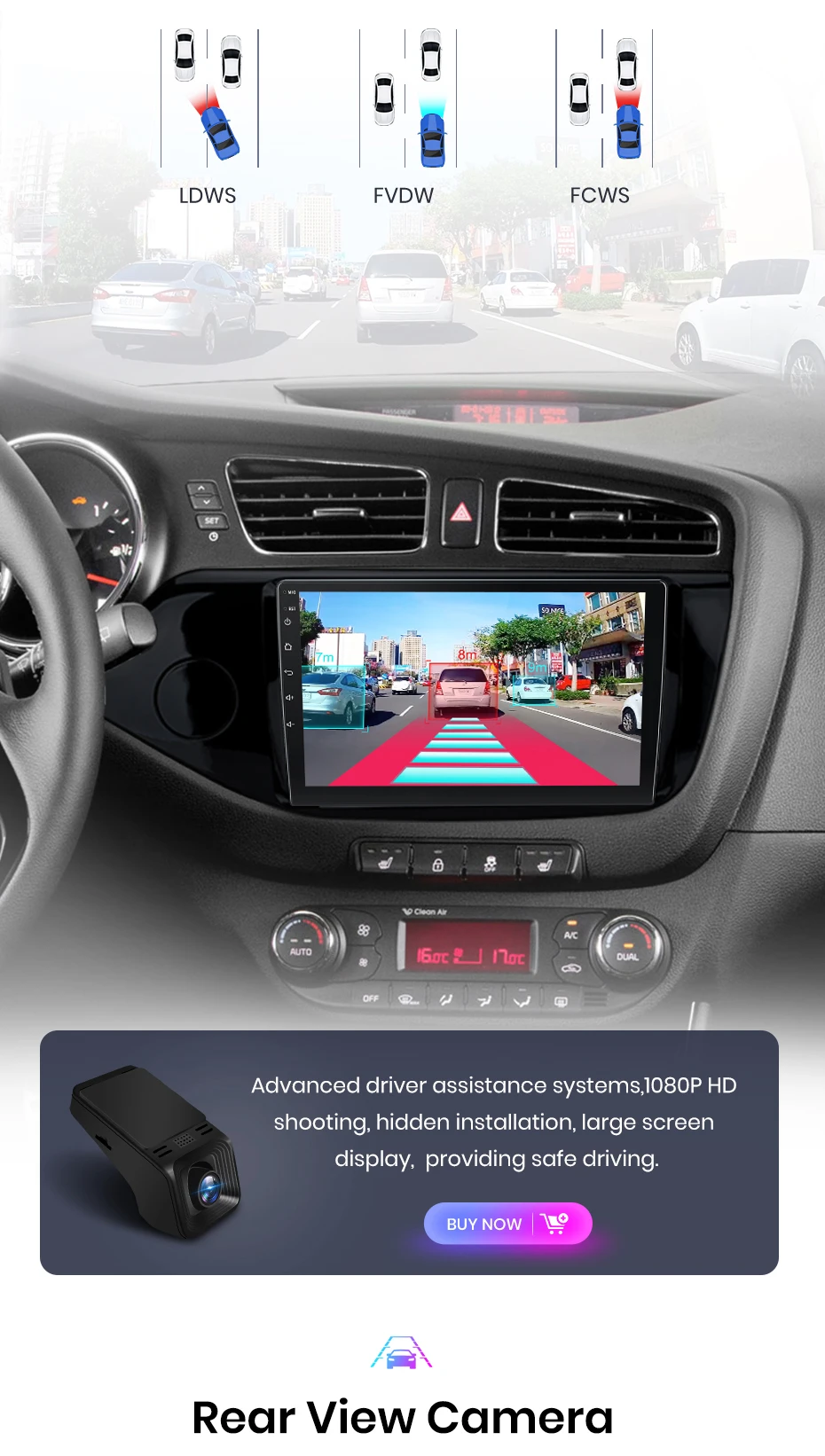 Junsun carplay android auto autoradio für kia ceed jd cee'd 2012-2018 intelligente systeme stereo multimedia autoradio – Detail 16