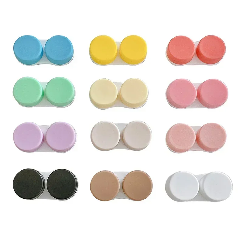 Mini Portable Contact Lens Case Eyes Contacts Care Container Box Contact Lenses Storage Box Color Contact Lens Box 1pcs