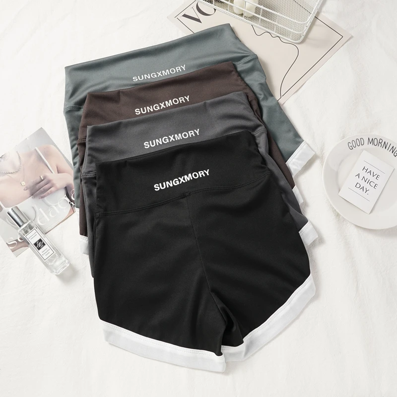 2PCS Women's Summer High-Waisted Pajama Pants Comfortable Breathable Safety Pants Versatile Sports Shorts Yoga Pants