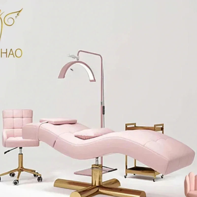

new S-shaped curved design eyelash bed tattoo embroidery eyebrow manicure facial bed