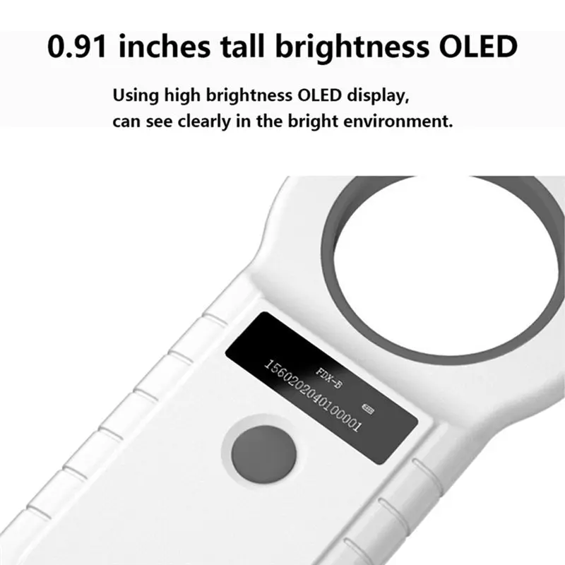 A41Z-動物タグリーダー ペットチップリーダー 動物チップリーダー USB 134.2K デュアル周波数 (ブラック)