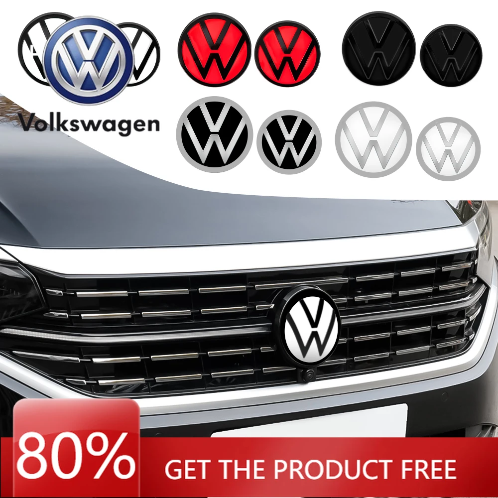 

Наклейка-эмблема на крышку багажника (передняя/задняя) для Volkswagen VW Golf 8 MK8, Passat Variant, Arteon, CC, Polo, T-ROC 20