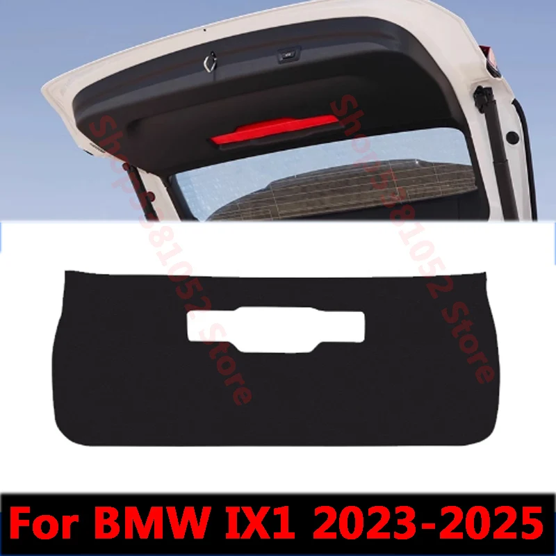 For BMW IX1 2023 2024 2025 2026 Car Trunk Tailgate Protection Pad Trunk PU Leather Anti-dirty Decorative Pad Accessories