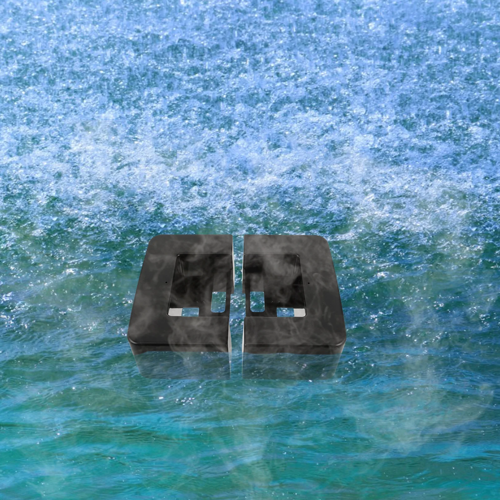 

1 Pair 7.66X4.72X2.95In Spray Fountain Fog Float Waterproof Mist Maker Buoy For Pool Garden Pond Atomizer Outdoor Water Features