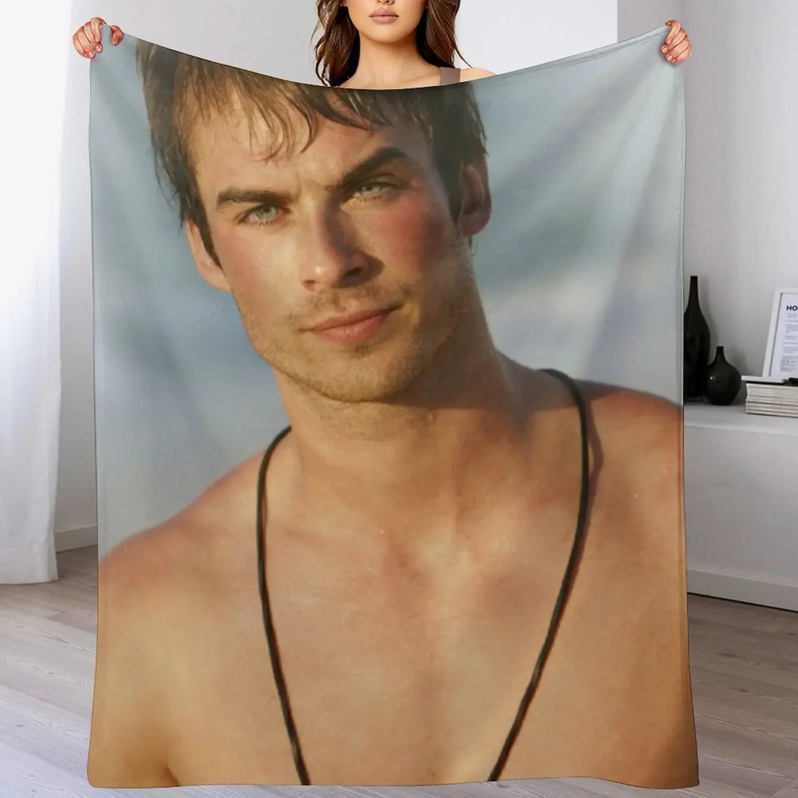 

ian damon Throw Blanket manga Luxury Cute halloween Blankets
