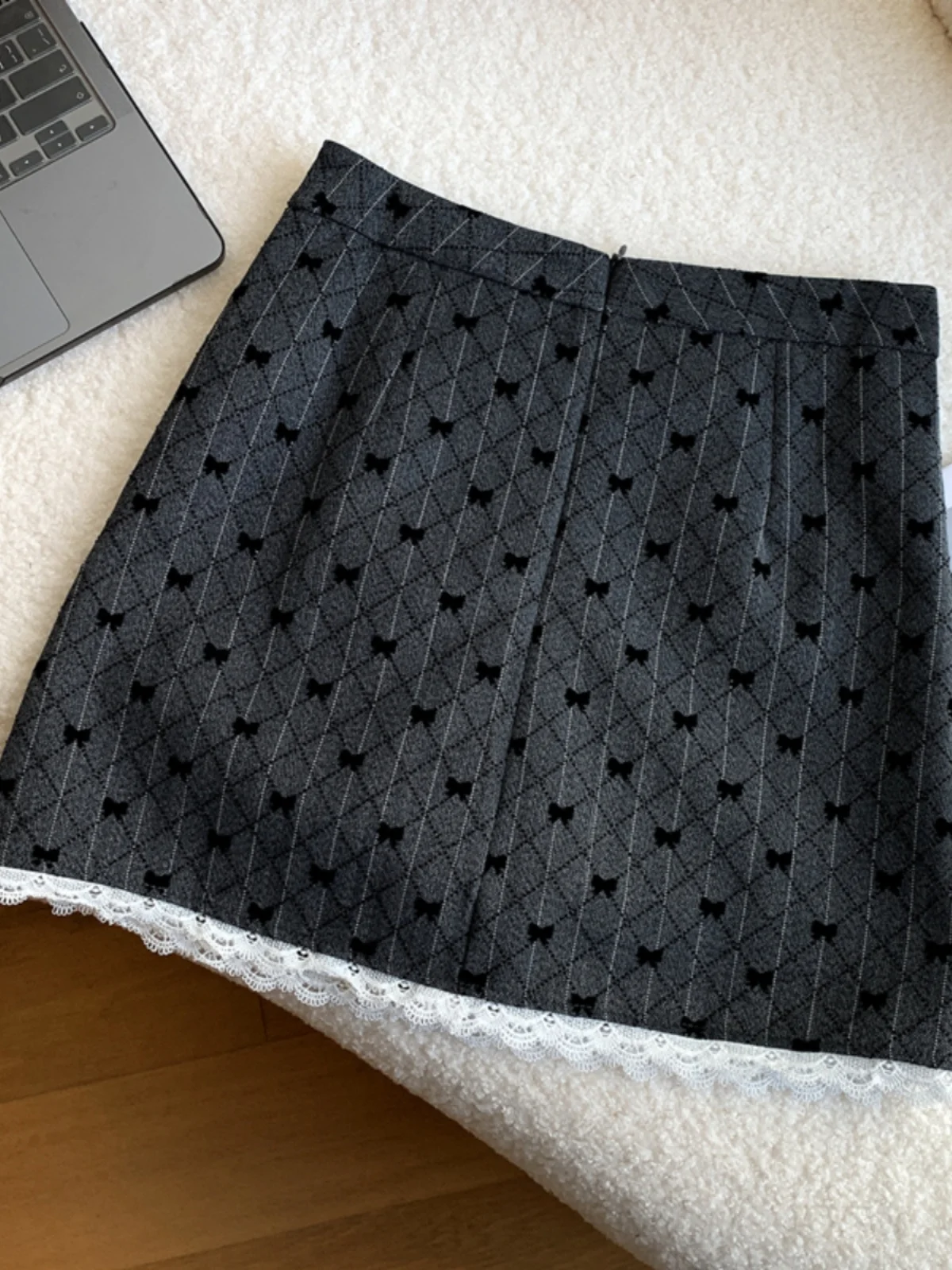 falda corta is de corte en A para mujer, falda de un solo paso con cintura alta, fibra de poliéster, estilo informal, c...