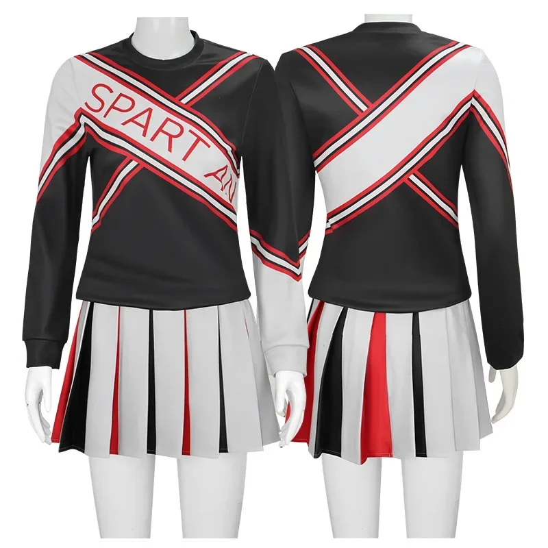 

Women Men Saturday Night Live Spartan Cheerleader Costume Dress Suit SNL Cheerleader Costume Basketball Cheerleading Uniform