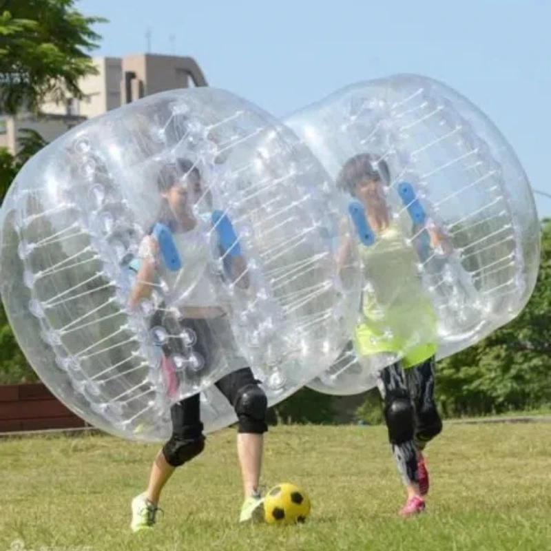 PVC 팽창식 버블 축구 Zorb 축구공, 성인 가족 야외 게임 공, 스포츠 장난감, 1.5m 범퍼 볼, 0.8mm