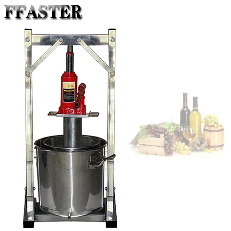 Commercial Fruit Juice Cold Press Juicing Machine  Stainless Steel Manual Grape Pulp Juicer Machine