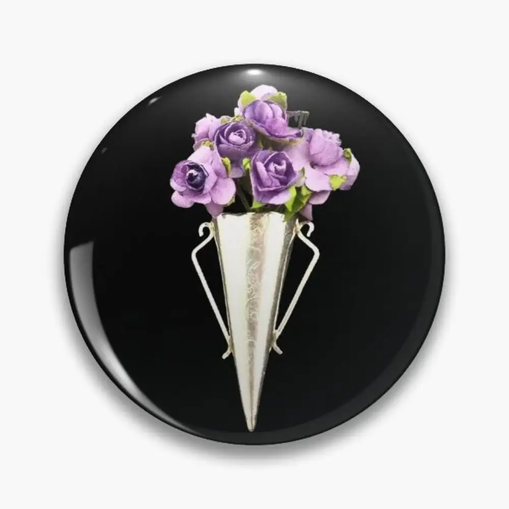 Lapel pin vase boutonniere by UsnU for Poirot fans Pin Buttons Brooches  Jewelry Accessory Customize Brooch Fashion  Bad