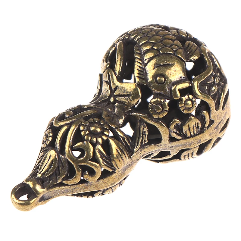 Chinês Tradicional DIY Chaveiro, Retro Cabaça oca, Lucky Pendant