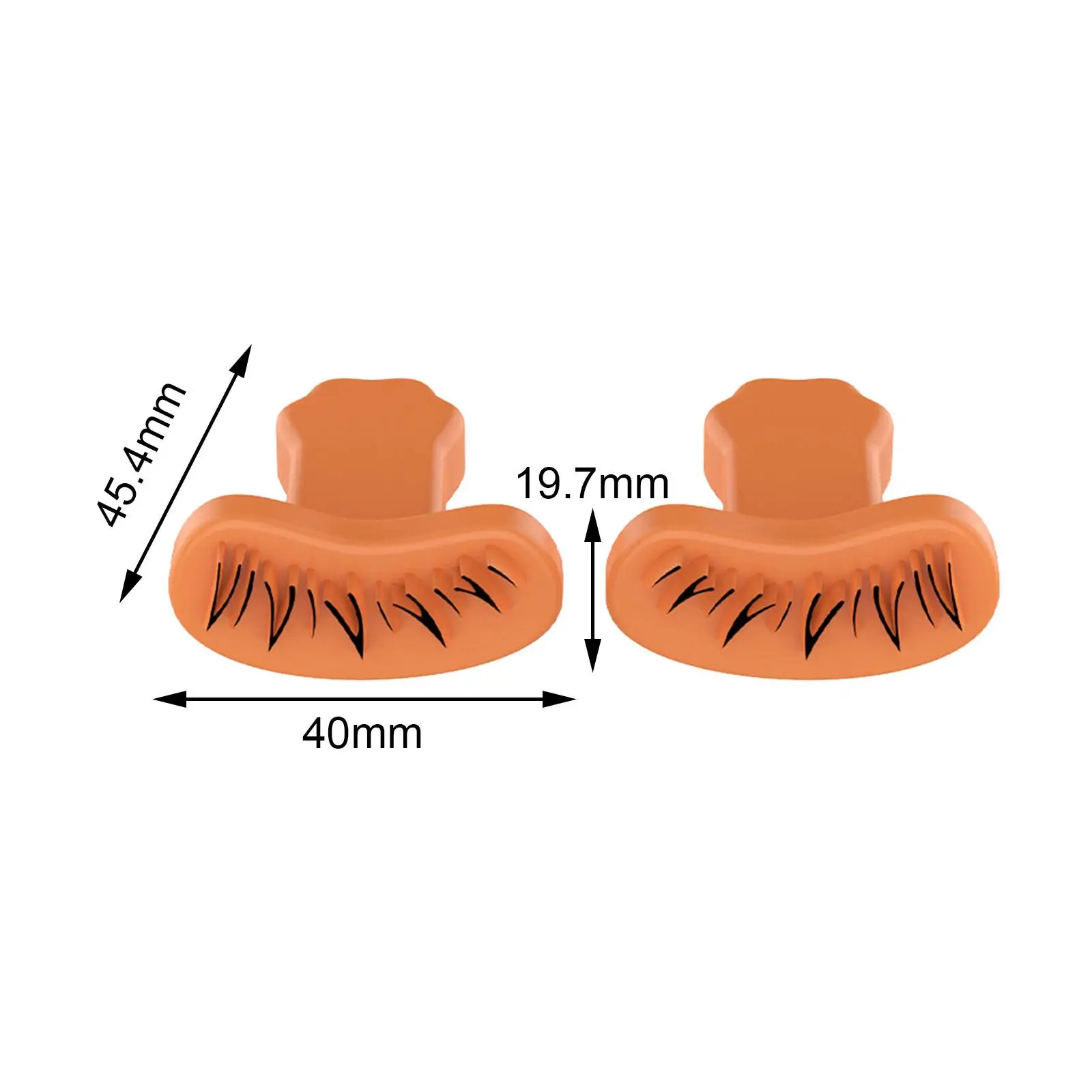 2 Pieces Lower Eyelash Stamps Tool Faux False Eyelash Eyeliner Stamp Practice