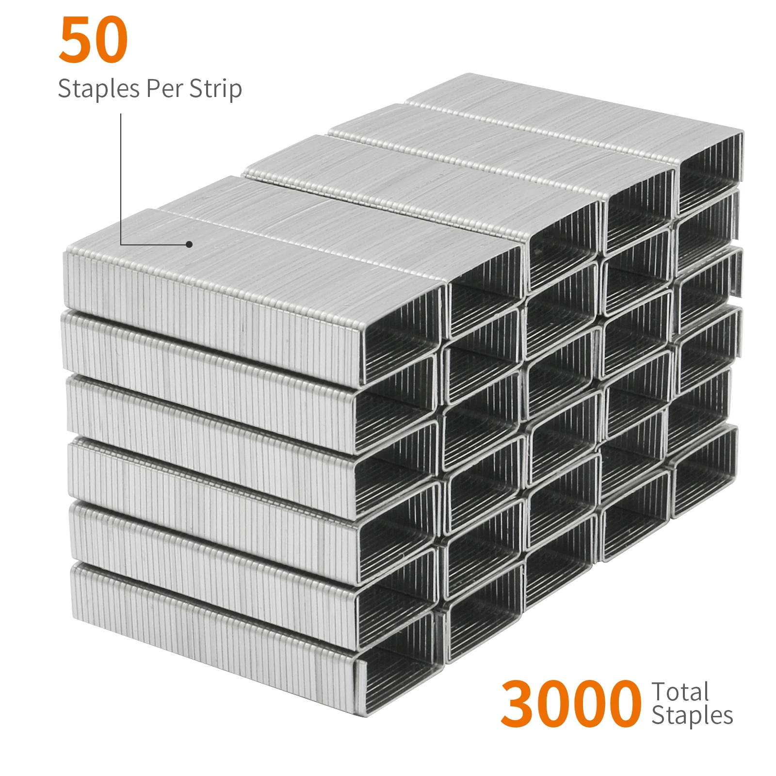 Grapas Eagle No.24/6, pata de 1/4", paquete a granel de 3 cajas, 3000 piezas en total, 1000 unidades por caja, accesorios de encuadernación para oficina y escuela