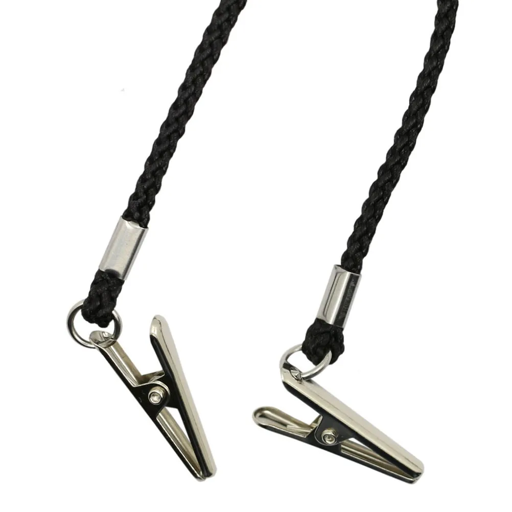 

5pcs Bib Clips Chain Adjustable Napkin Holder For Adults Elderly Meal Protection Lightweight Durable Nylon Napkin Clips Cord