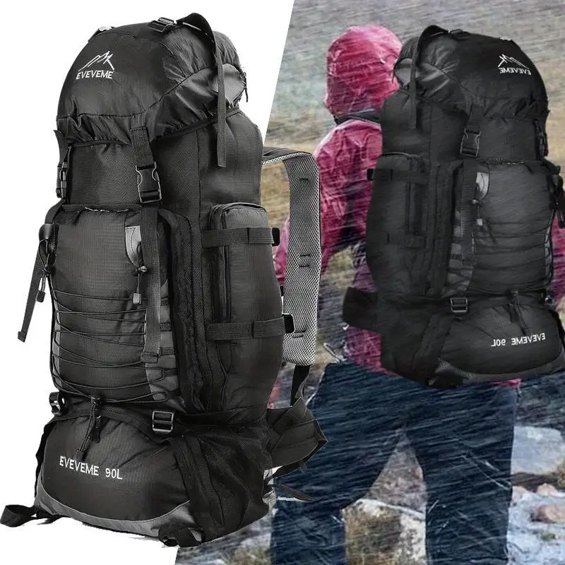 JSERYISGN 1pc a 90-Liter Hiking Backpack That Is And Has a Large Capacity, Suitable for Hydration. Ideal for Men And Women During Camping, Travel, Or As a Gift for Occasions Like Halloween, Black Friday, Christmas, Or Thanksgiving for a Boyfriend, Husband