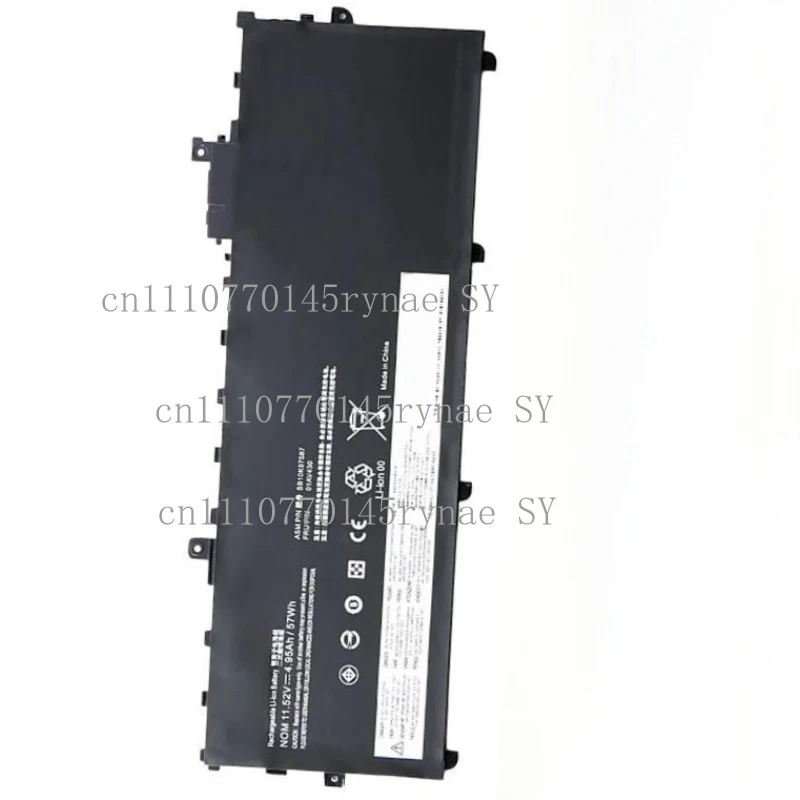 

01AV430 01AV431 01AV494 Genuine Laptop Battery For Lenovo ThinkPad X1 Carbon 2018 X1C SB10K97586
