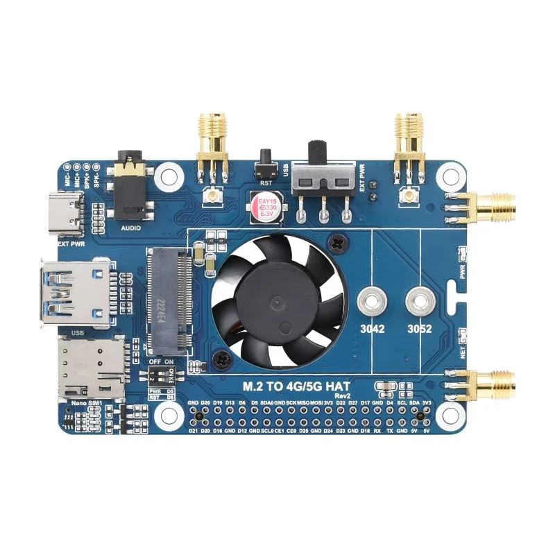 RM500U-CNV Raspberry Pi 5G Communication Expansion Board