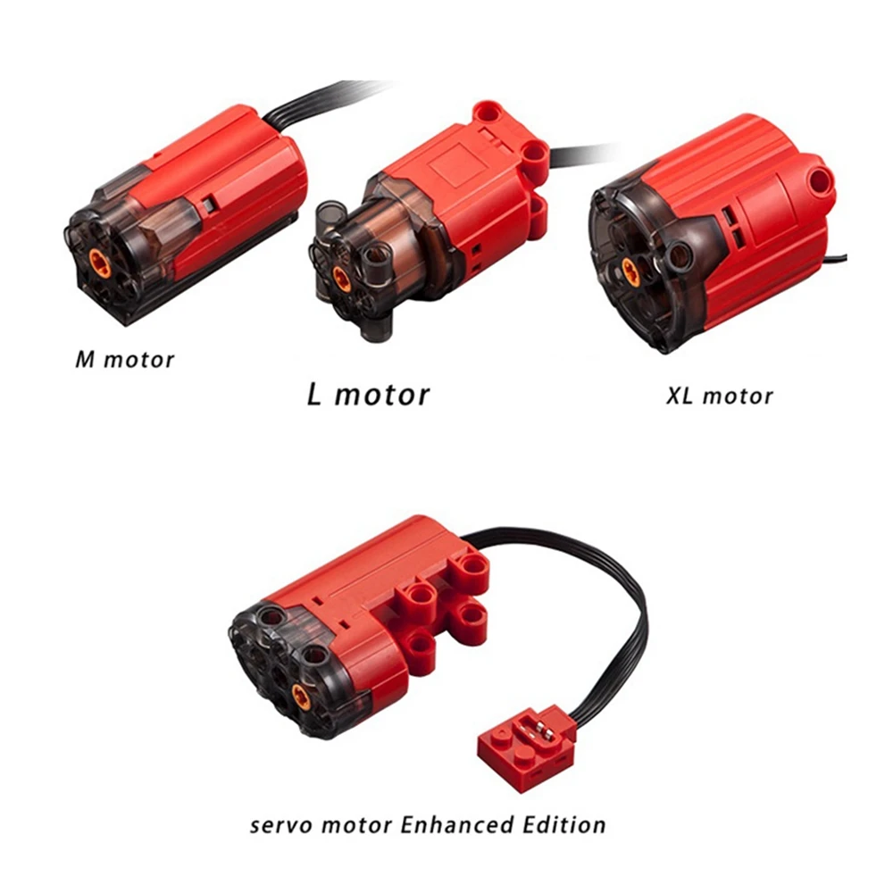 DIY Building Block Motor for Power Functions Electric Assembled Building Block Part for High-Tech Parts, M Motor